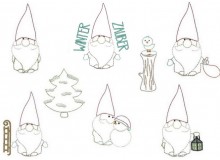 Stickserie - Winterzauber Wichtel Doodle